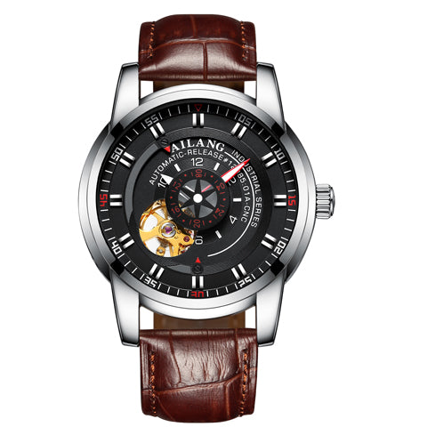Really high quality AILANG luxury brand men fashion personality Tourbillon automatic mechanical watch waterproof stainless steel