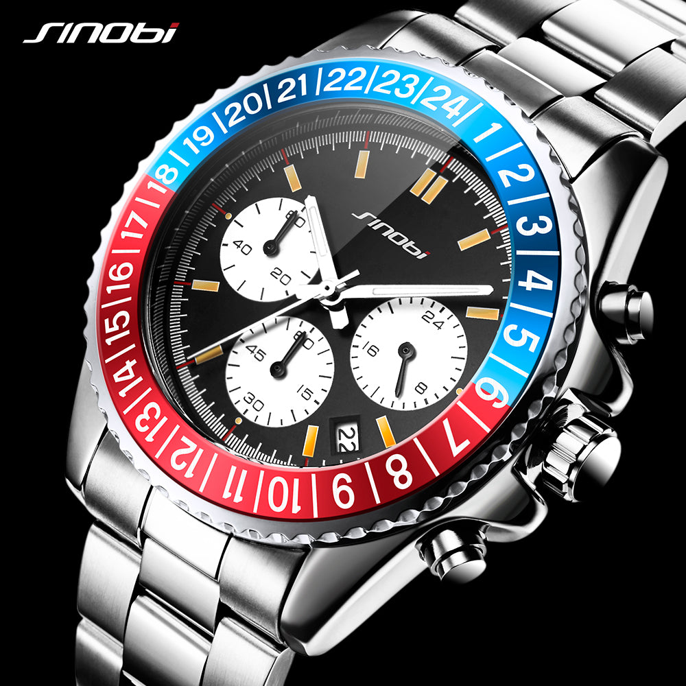 Waterproof Luminous High Quality Stainless Steel (Sapphire Crystal) Watch with a touch of fashion upon your wrist! Offer ends soon!