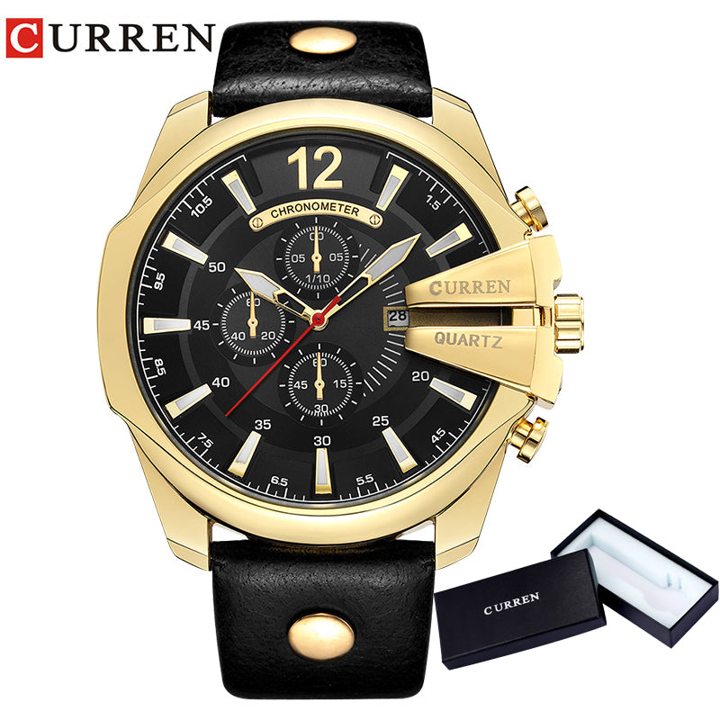 Very Sophisticated Mens WATCH! Gold Plated Exterior Latest Model Watch! Offer Ends Soon!
