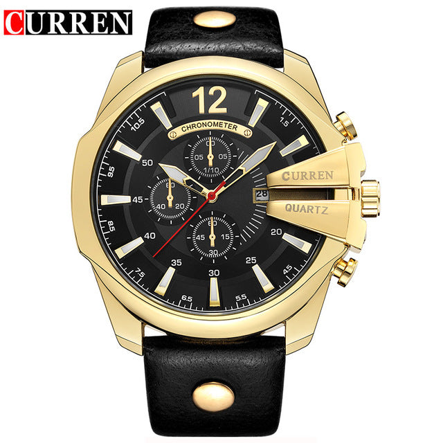 Very Sophisticated Mens WATCH! Gold Plated Exterior Latest Model Watch! Offer Ends Soon!